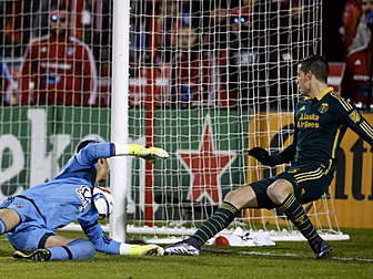 A Portland Timbers striker wal...