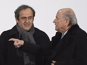Sepp Blatter and Michel Platin...