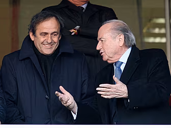 Blatter and Platini football b...