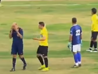 WATCH: Referee breaks down in...