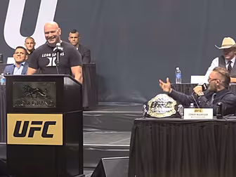 Conor McGregor and Rafael dos...