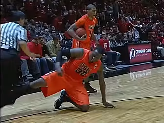 WATCH: A basketball player is...