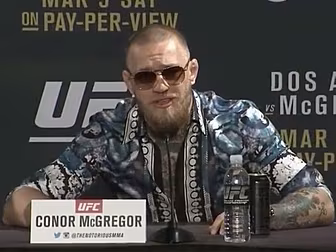 Conor McGregor claims that ...