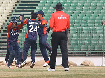Nepal beat Ireland at the Unde...