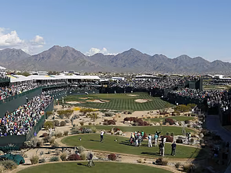 The infamous 16th hole at TPC...