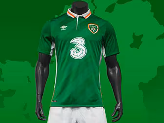 Ireland's Euro 2016 jersey...