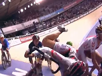 WATCH: Irish cyclist breaks he...