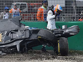 Fernando Alonso out of Bahrain...