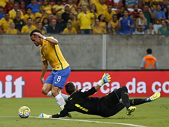 Brazil's Renato Augusto sc...