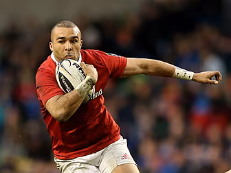 Simon Zebo to make his 100th a...