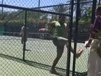 Tennis player suspended after...
