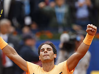 Rafael Nadal equals record as...