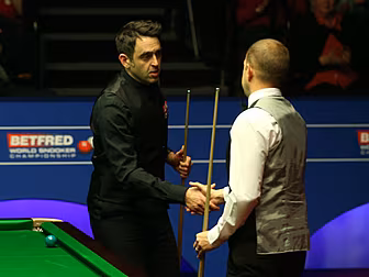 Ronnie O'Sullivan knocked...
