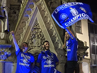 Emotional Leicester fan who wa...