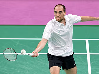 Irish badminton duo Scott Evan...