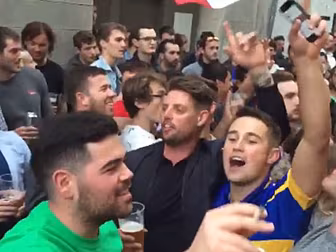 WATCH: Keith Duffy warms ups t...