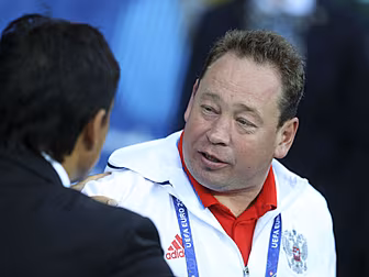 Russia's Leonid Slutsky se...