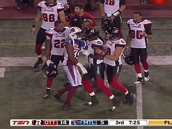 WATCH: Canadian footballer cel...