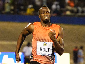 Usain Bolt tears hamstring at...