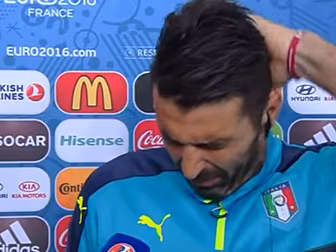 Buffon's struggle to hold...