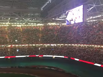WATCH: Welsh fans display thei...