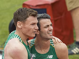 Ireland's 4x400 relay team...