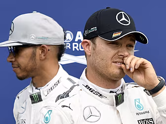 Hamilton loses out to Rosberg...