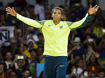 Rio native Rafaela Silva wins...