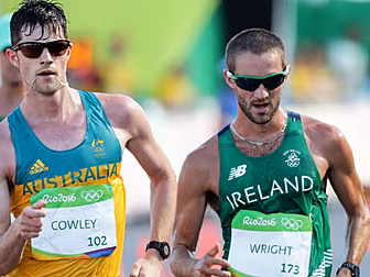 Ireland's Alex Wright figh...