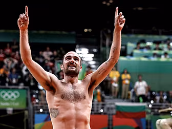 Team Ireland's Scott Evans...