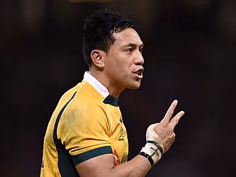 Australian players shave their...