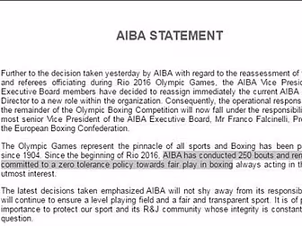 AIBA committed to 'zero to...