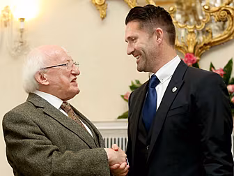 President Michael D Higgins th...