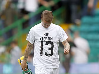 Celtic striker Leigh Griffiths...