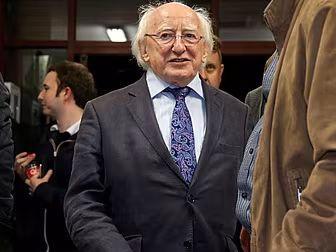 President Michael D Higgins hi...