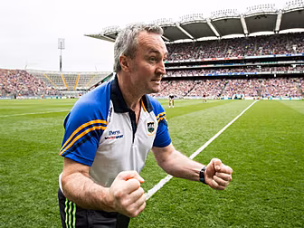 A delighted Michael Ryan revel...