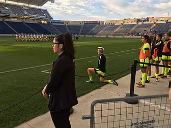 NWSL team prevent Megan Rapino...