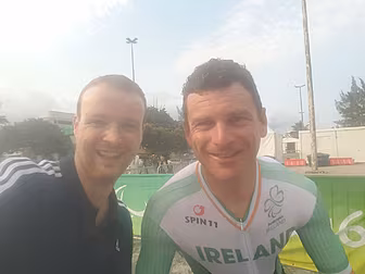 Gold medal winner Eoghan Cliff...