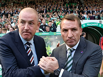 Brendan Rodgers reacts to Rang...
