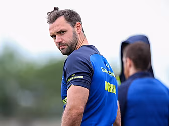 Leinster's Niall Morris fo...