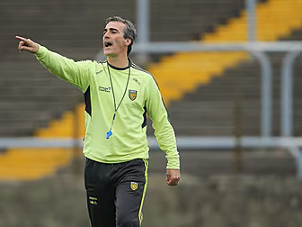 Jim McGuinness assisting Mayo...