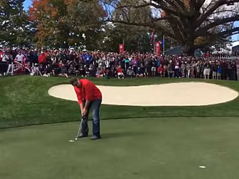 WATCH: Ryder Cup heckler sinks...