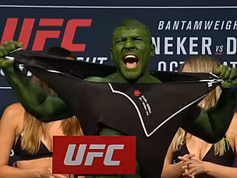 WATCH: UFC fighter dresses as...