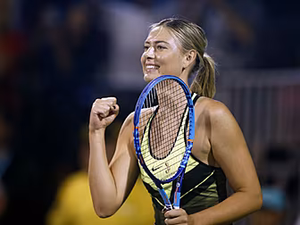 Maria Sharapova returns to the...