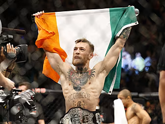 Conor McGregor flies flag for...