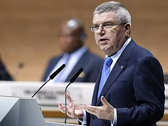 IOC President Thomas Bach call...