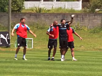 WATCH: Goalkeeper Luis Suarez...