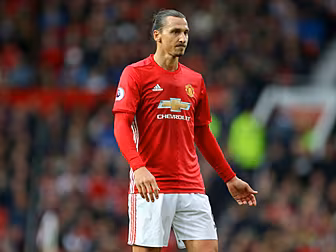 Zlatan Ibrahimovic getting a k...