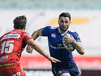 Leinster's Barry Daly rece...