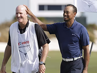 Tiger Woods' second round...